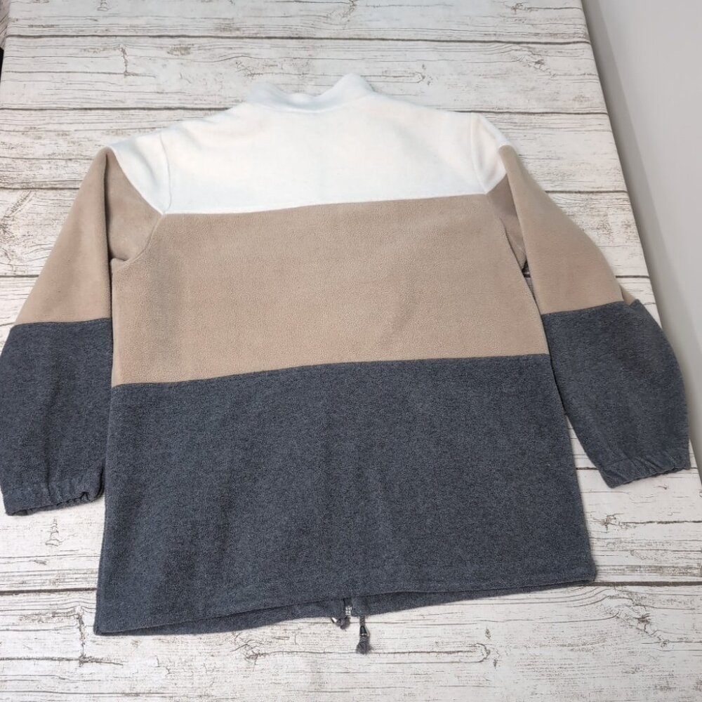 Vintage Tabi International Color Block Embroidery Fox Full Zip Sweater Size M - Picture 8 of 8